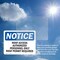 Signmission Roof Access Authorized Personnel Only OSHA Notice Sign, Vinyl Decal, 10in W x 7in L, 2PK OS-2PACK-NS-D-710-L-16498 - alternate 6